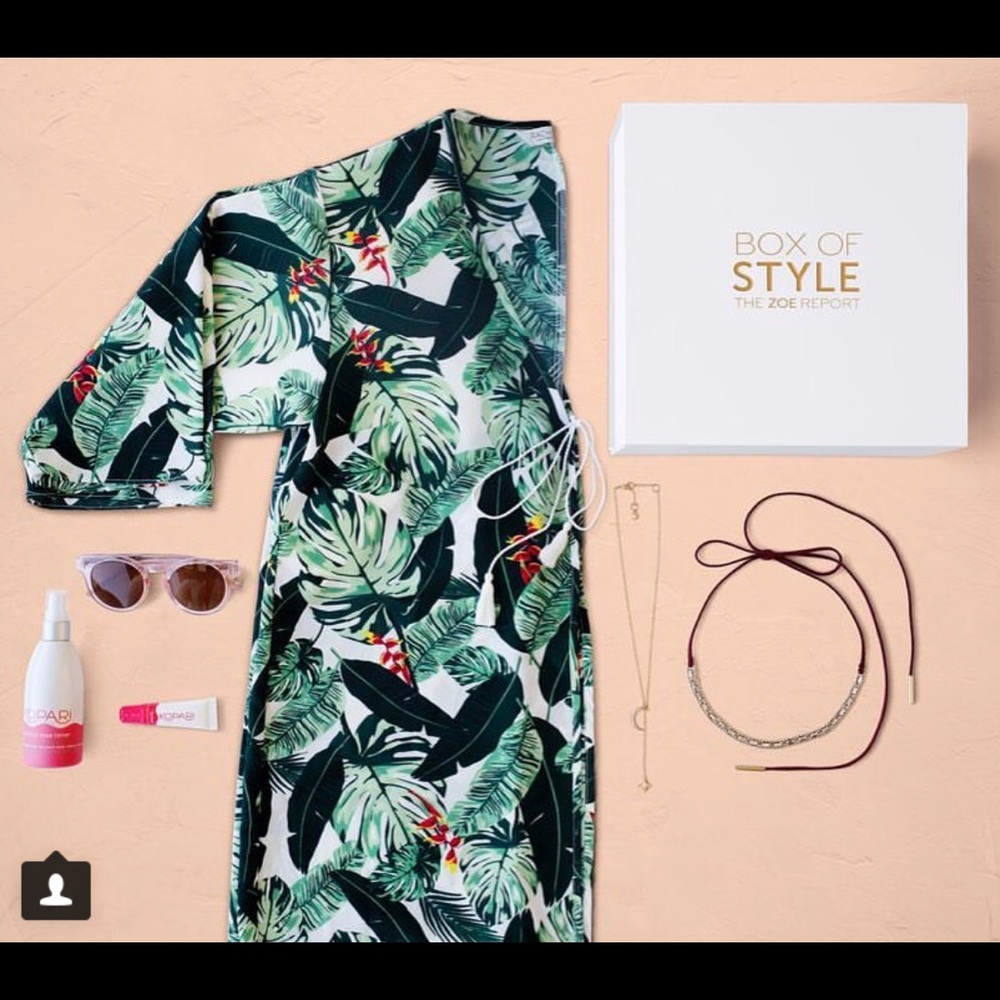 Rachel Zoe Collection Palm Print Duster